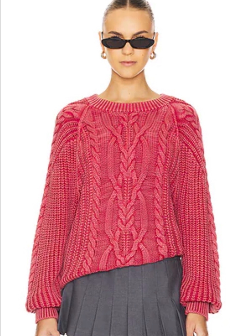 Free People Frankie Cable Sweater